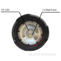 Lanterna tática de alta qualidade branca +UV LED